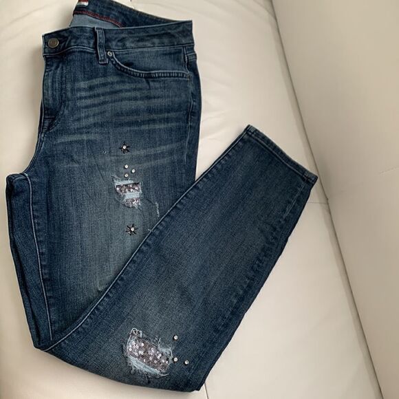 Tommy Hilfiger Cropped Skinny Moulante Women’s Jeans Size 10 - Picture 2 of 11